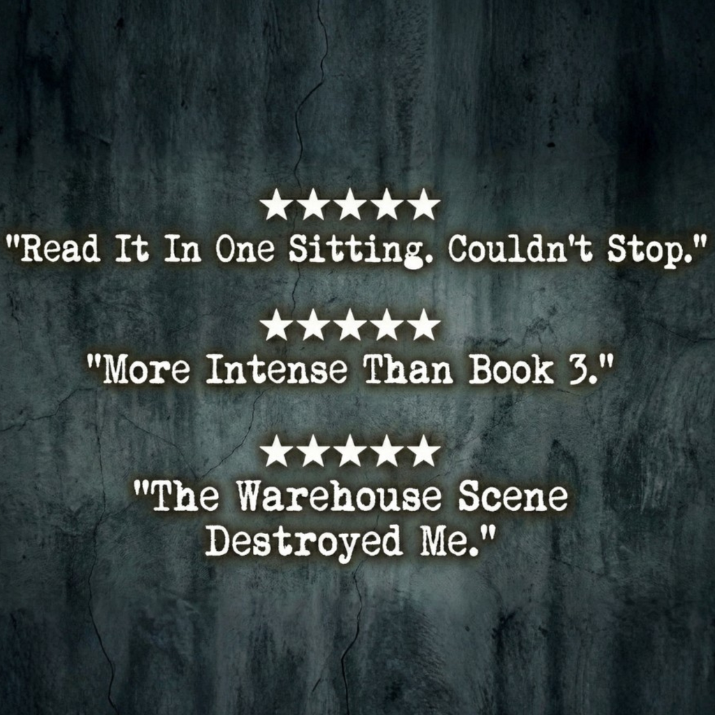 Text reviews on a textured dark background