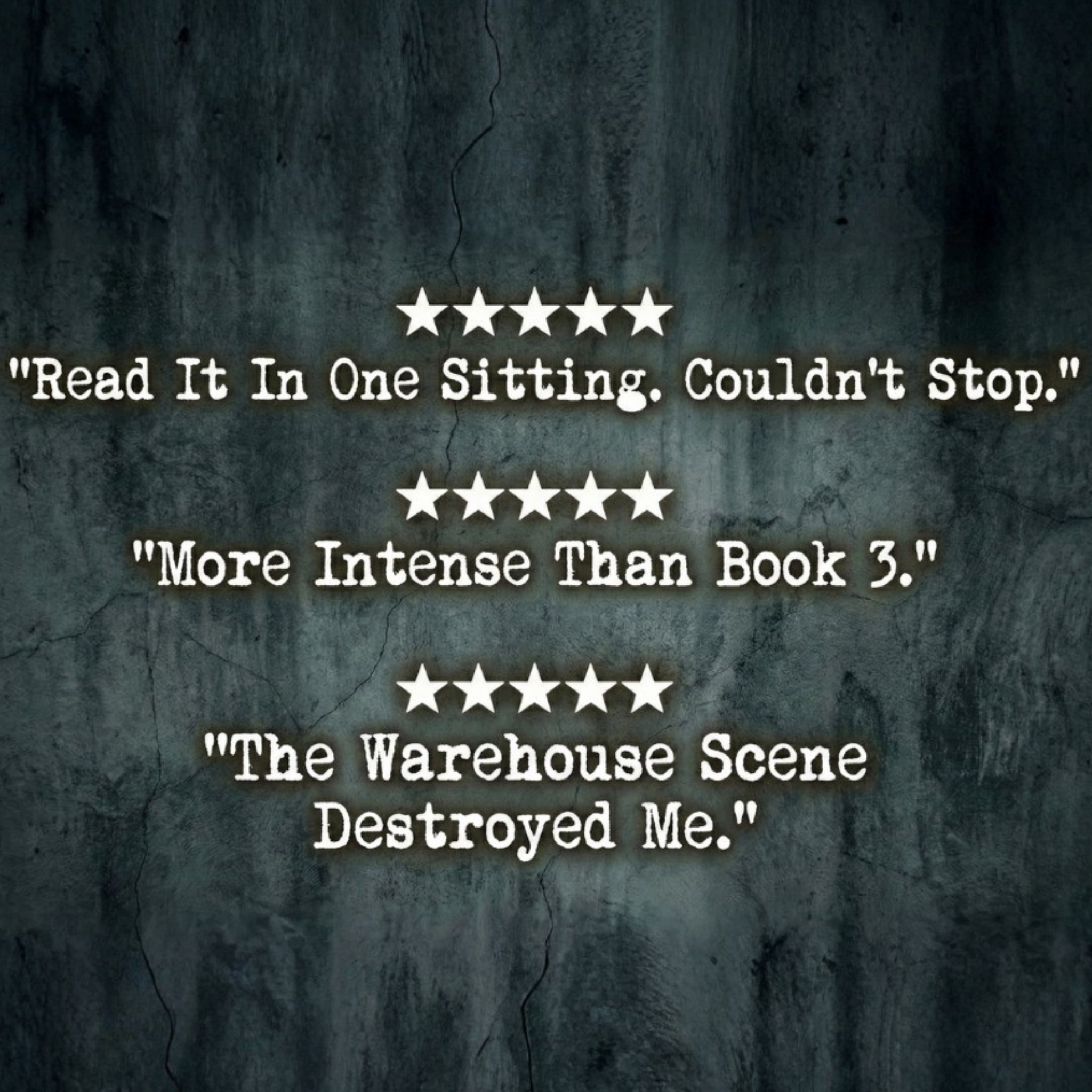 Text reviews on a textured dark background