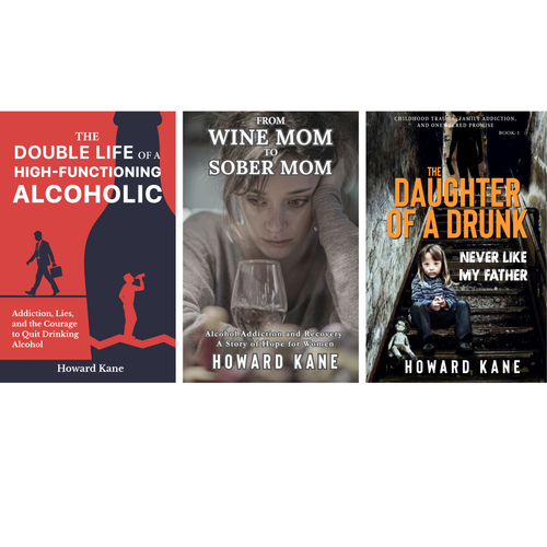 Three book covers by Howard Kane on a white background